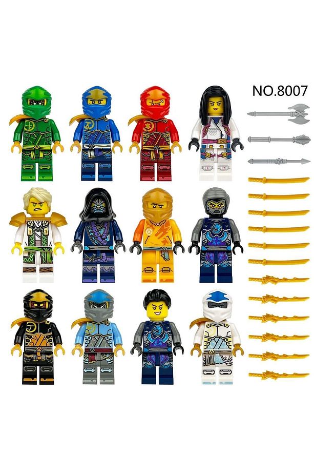 12 adet ninja go yapı taşları uyumlu - 1