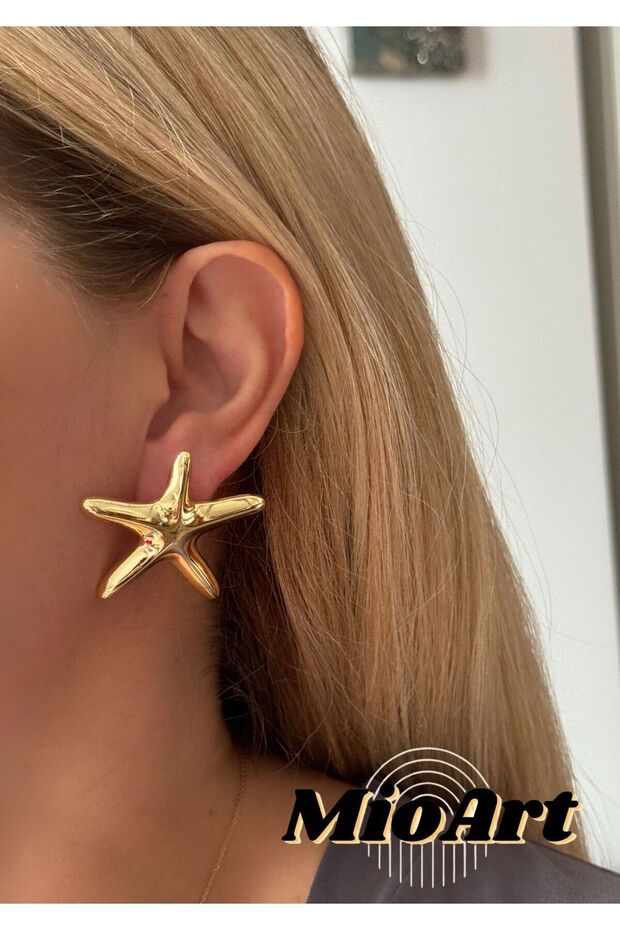 Starfish Pattern Earrings - 1