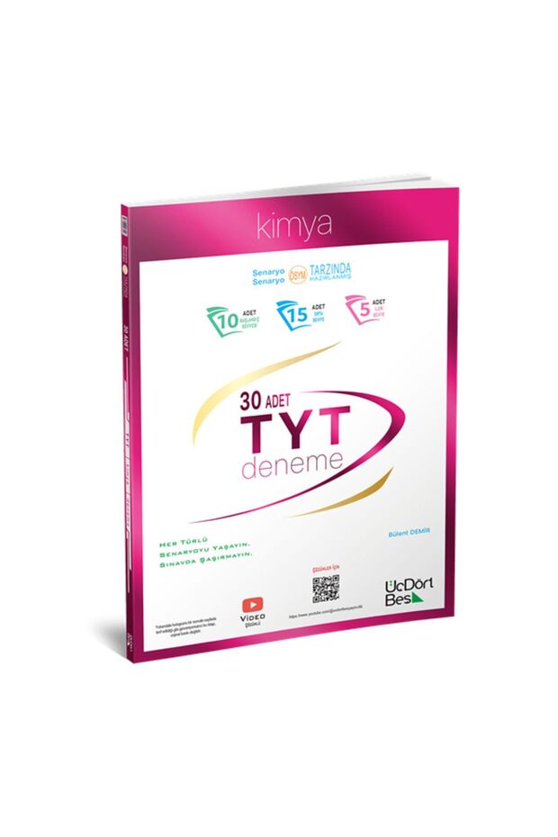 345 TYT Fizik Kimya Biyoloji Deneme Seti (Branş Deneme Hediyeli) - 3