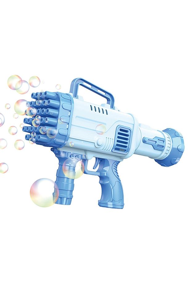 Pilli Roket Atar Köpük Tabancası 32 Delikli Bazooka Bubble Machine - 6
