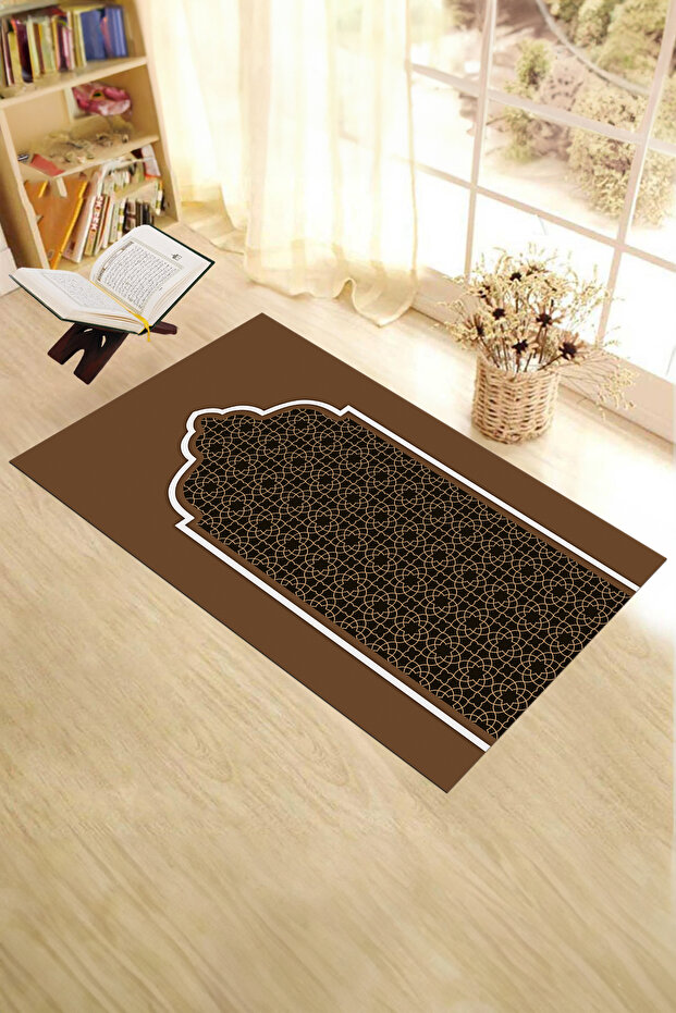 Digital Printed Washable Erasable Stylish Prayer Rug 70X130 cm