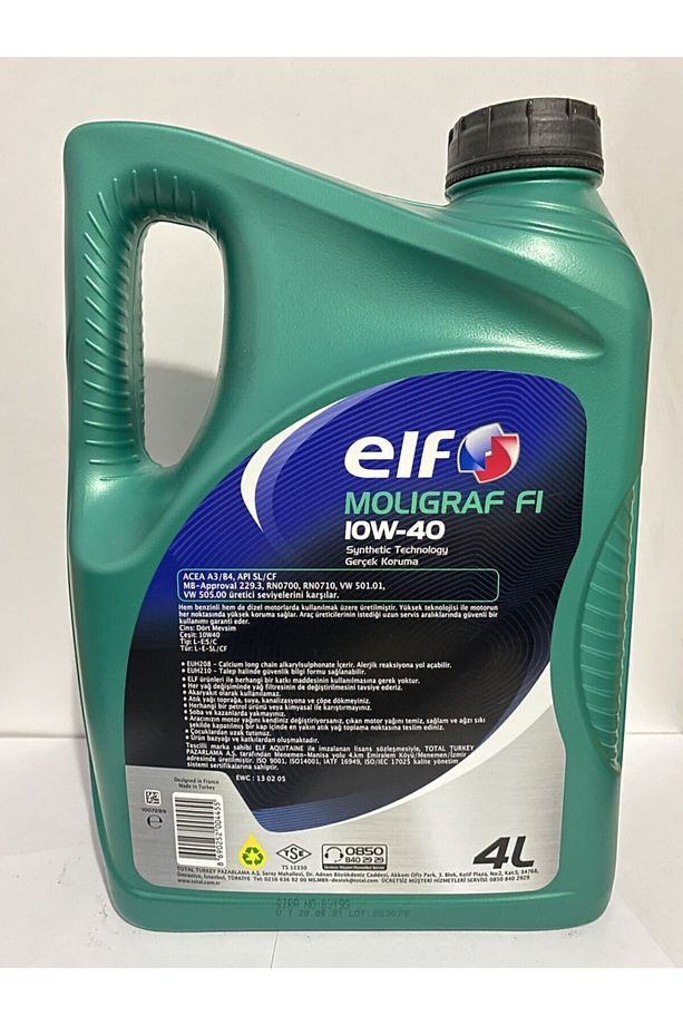 Moligraf F1 10w-40 Motor Yağı 4 Litre - 2