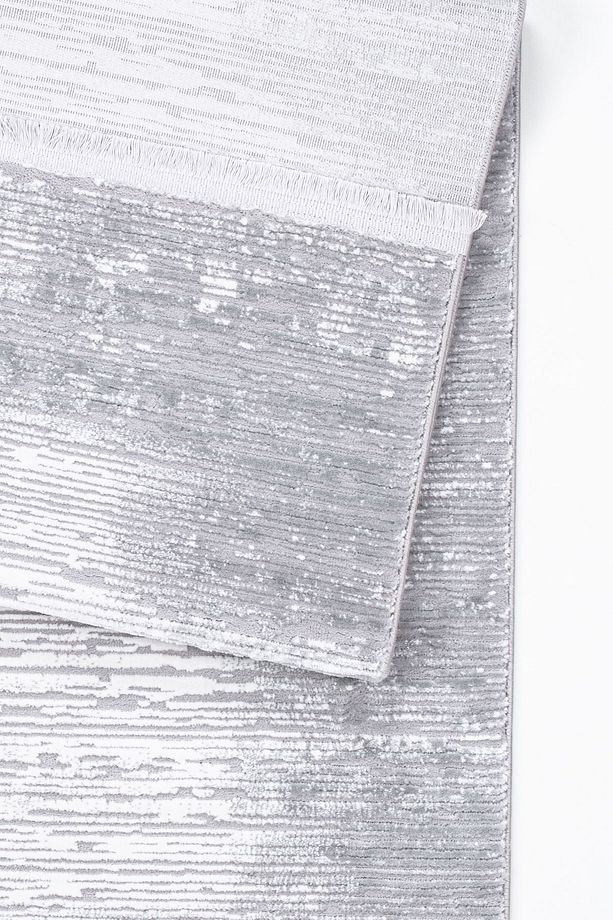 SİRİUS COLLECTION Gri Modern Saçaklı Yumuşak Dokuma Makine Halısı Salon Oturma Odası Mutfak Koridor - 3
