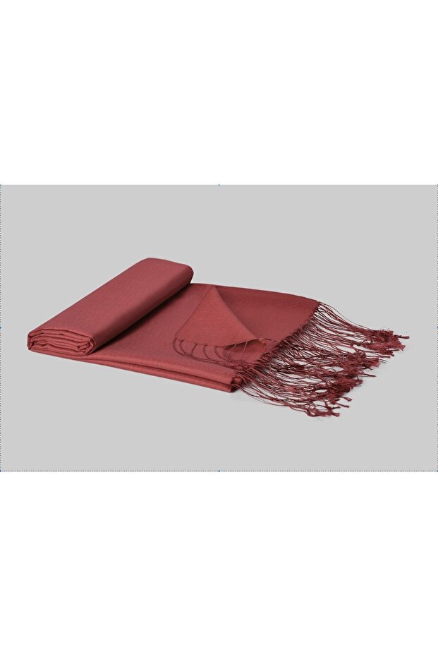 %100 Ipek Şal - Taba Renk - 1