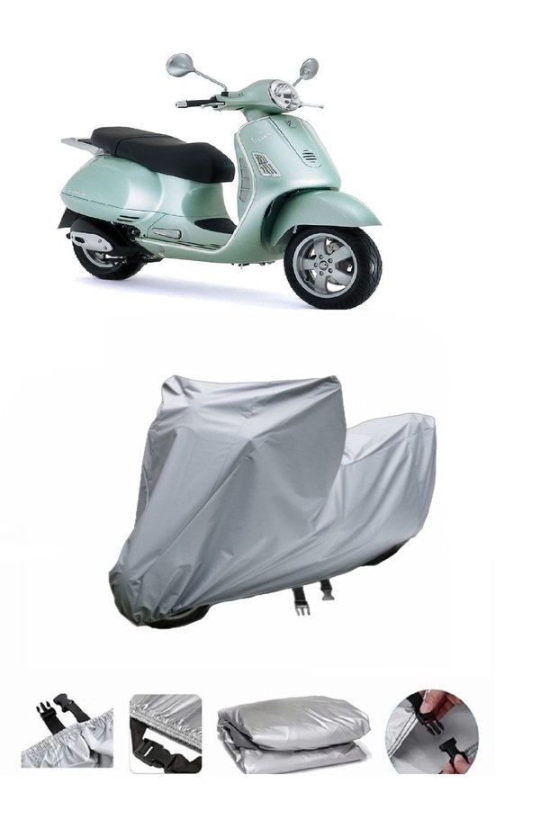 This Vespa GT 200 motorcycle cover is not compatible with the rear Bag .