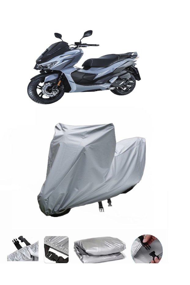 This Sym Jet X 125 motorcycle cover is not compatible with the rear Bag .