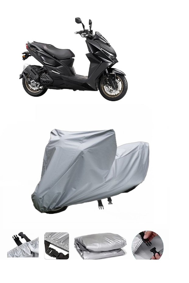 The Kymco KRV 200 Motorcycle Cover is not compatible with the rear Bag .