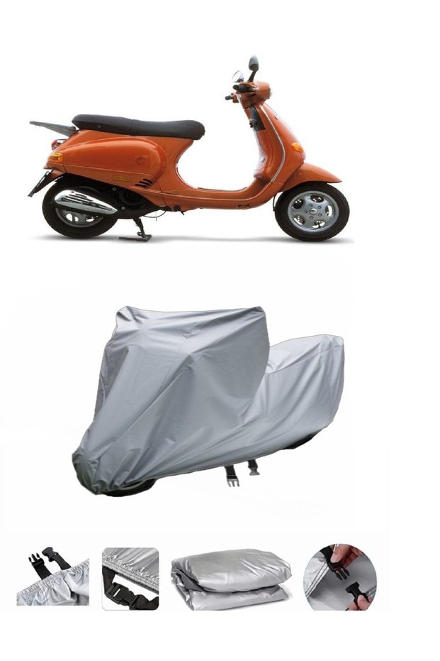 The Piaggio ET4 150 motorcycle cover is not compatible with the rear Bag .