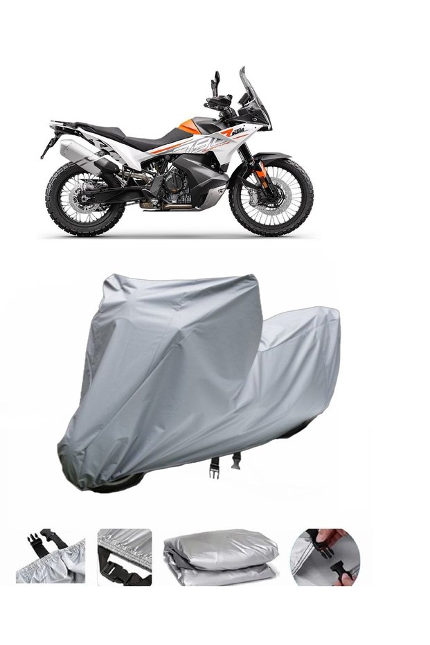The KTM 790 Adventure R Motorcycle Cover is not compatible with the rear Bag .