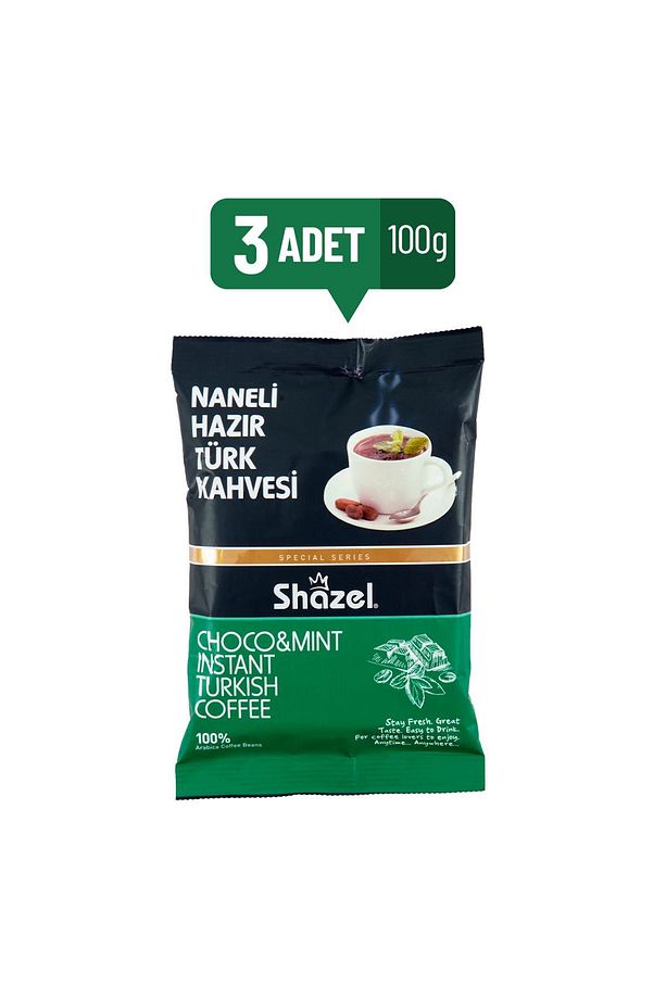 Naneli Hazır Türk Kahvesi 100g X 3 Adet (AROMALI) - 1