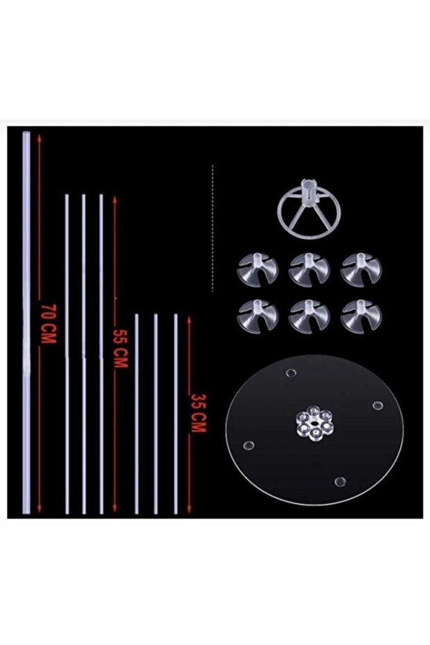 Balon Süsleme Standı 7 Çubuklu Set - 2