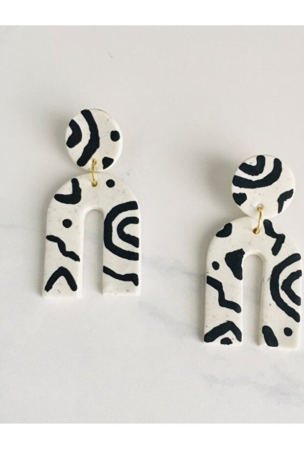 Special Design Black Hippie Striped Bohemian Earrings