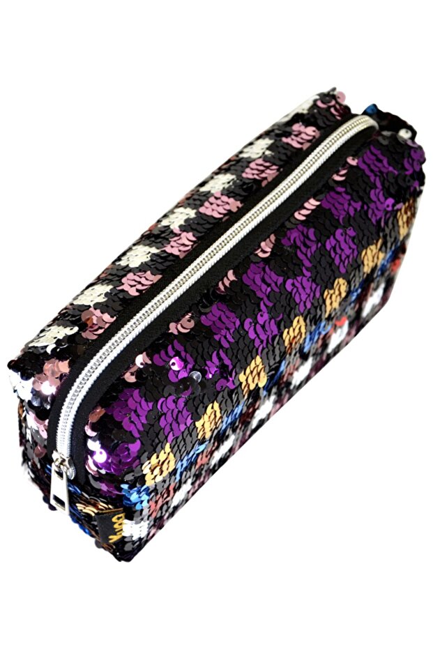 Makyaj Çantası Keçeli Pullu - 5