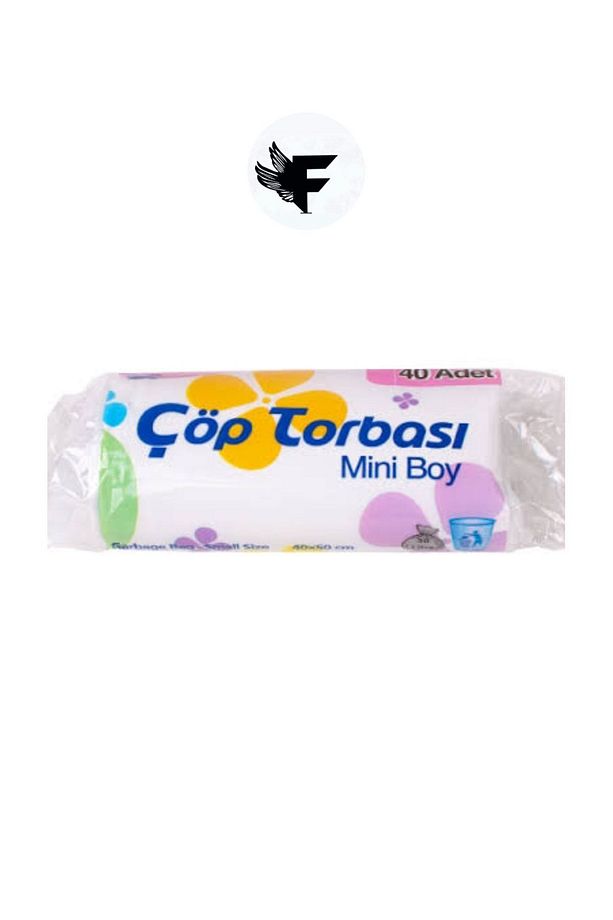 10 Rulo mutfak banyo wc Çöp Torbası Mini Boy Küçük 40'lı 40x50 Çöp Poşeti - 3