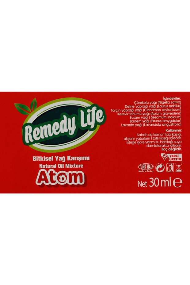 Atom Bitkisel Yağ 30ml - 2