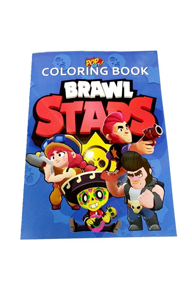 Brawl Stars Coloring Book - Sticker and Back Cover Mask