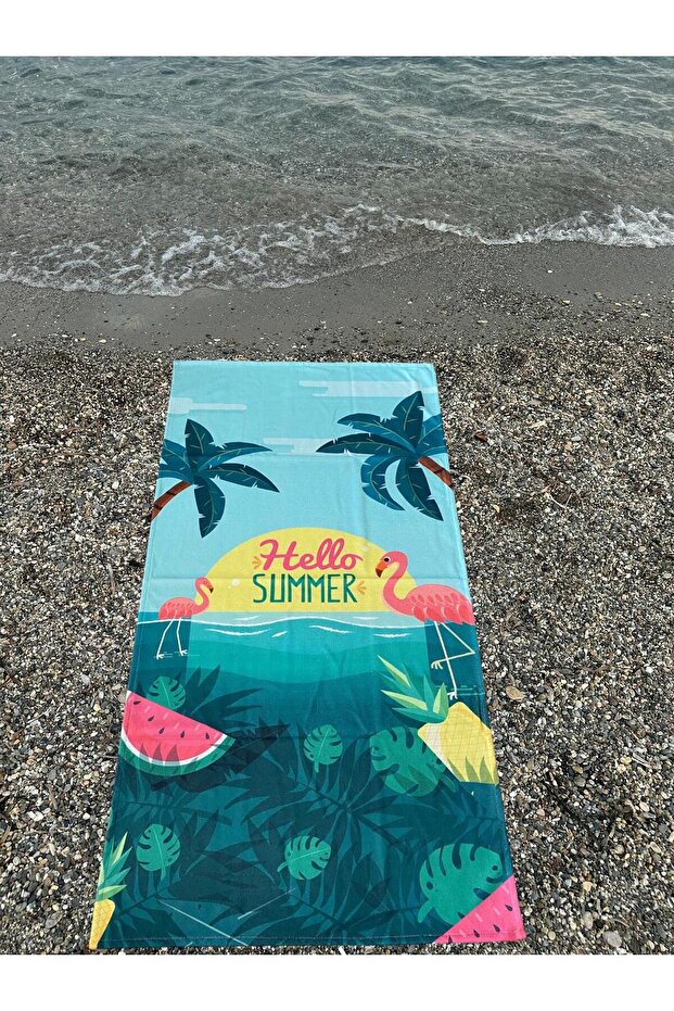 منشفة الشاطئ - تصميم مطبوع - 2