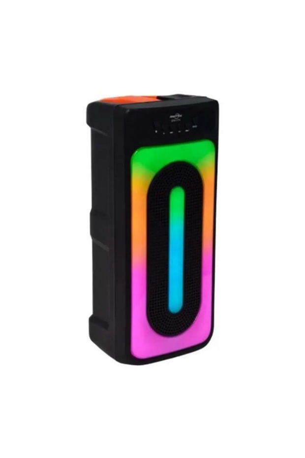 Led Işıklı Bluetooth TF Kart Aux USB Girişli Taşınabilir Speaker Ses Sistemi Hoparlör - 4