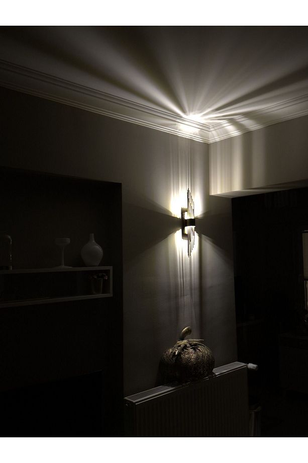 Pilli Duvar Aplik, Pilli Duvar Aplik Aydınlatma eskitme Led Duvar Lambası WH-1085 - 8