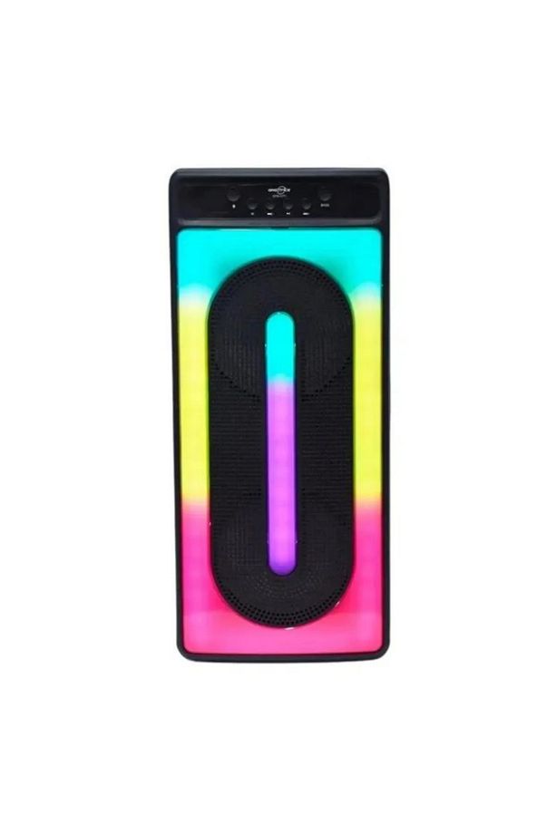 Led Işıklı Bluetooth TF Kart Aux USB Girişli Taşınabilir Speaker Ses Sistemi Hoparlör - 2