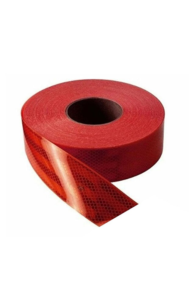 1 Roll of 50 Meter Reflective Phosphorescent Strip Tape Reflective Warning Tape Red