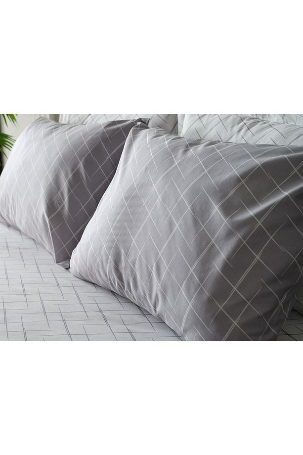 Easy Cotton Glimmer Comforter Set Tek Kişilik - Gri - 3