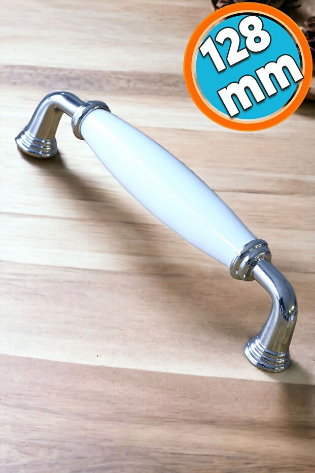 Porcelain White 128 mm Handles Furniture Kitchen Cabinet Drawer Cupboard Door Handle Handle