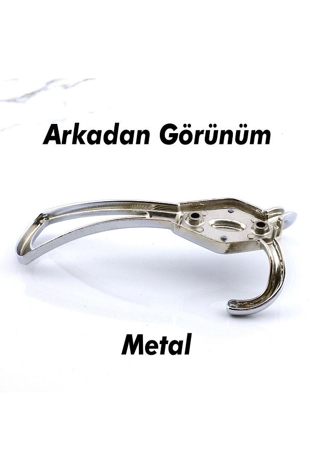 Askı Dolap Askılık Askılığı Banyo Mutfak Askısı Duvar Kapı Arkası Elbise Kıyafet Vestiyer Krom - 4