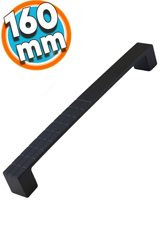 Furniture Kitchen Cabinet Drawer Cabinet Door Handle Handle Black 160 Mm Metal Handle