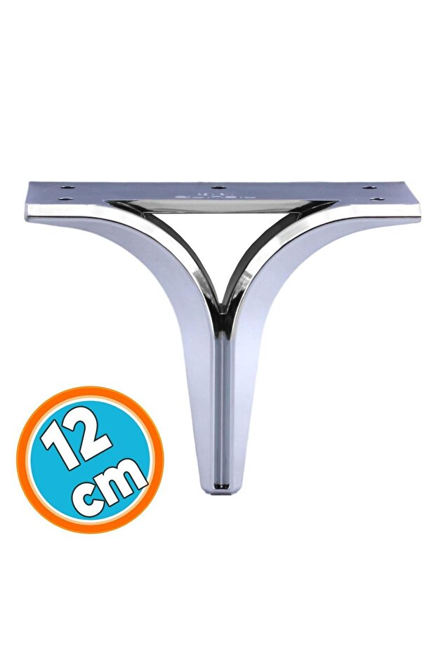 12 cm Chrome Luğlu Furniture Sofa - Tv Unit Sofa Bed Riser Sofa Leg