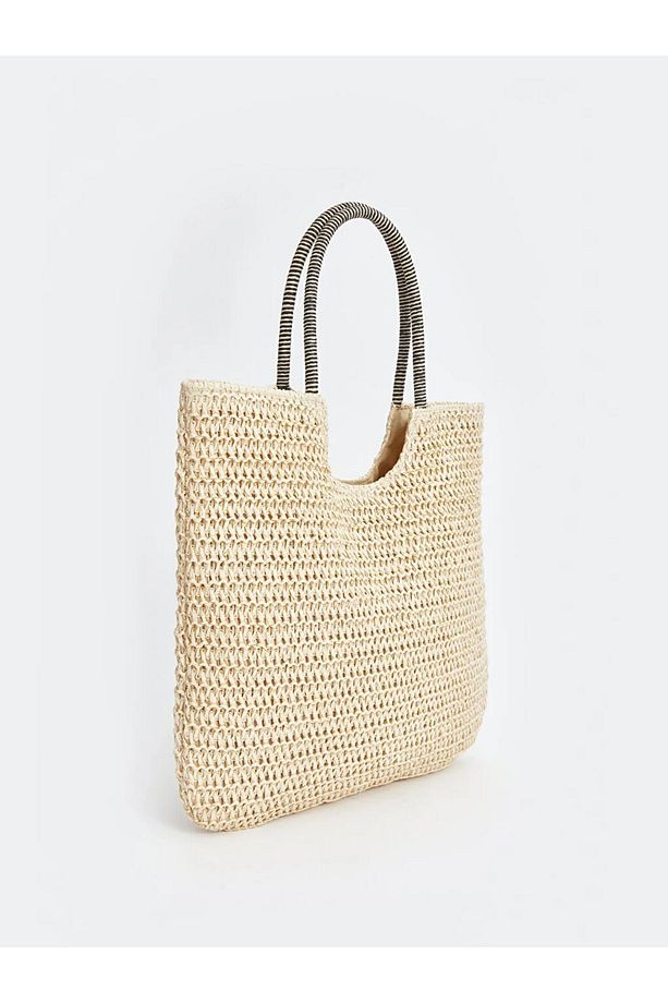 LCW ACCESSORIES Kadın Hasır Omuz Çantası - 4