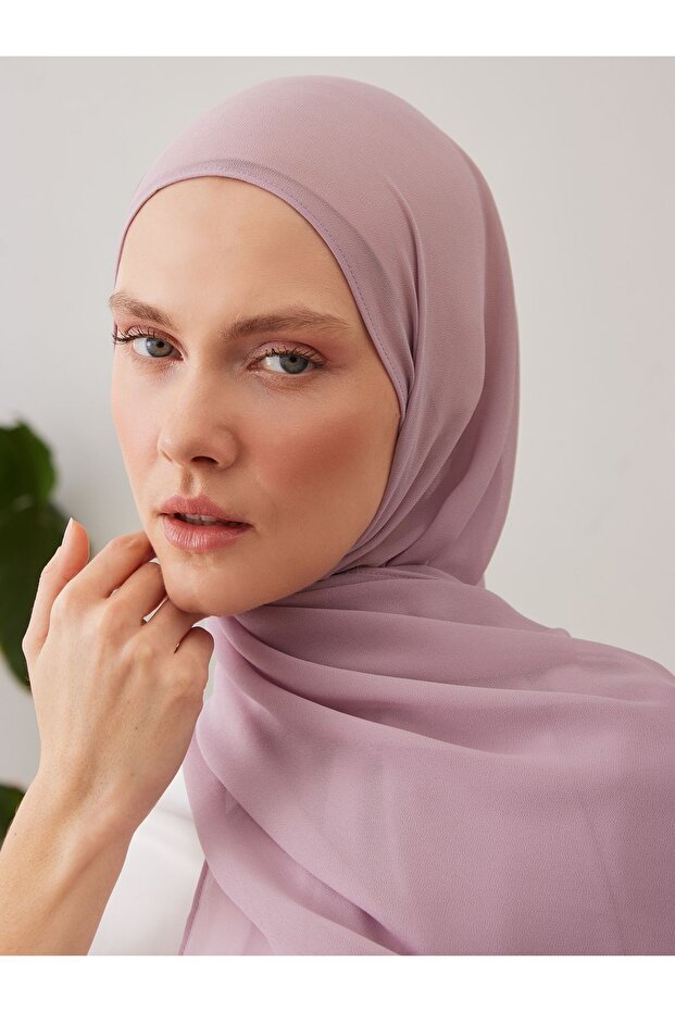 Deluxe Chiffon Shawl | Color: Sepia Rose | Size: 180X70Cm | Hijab