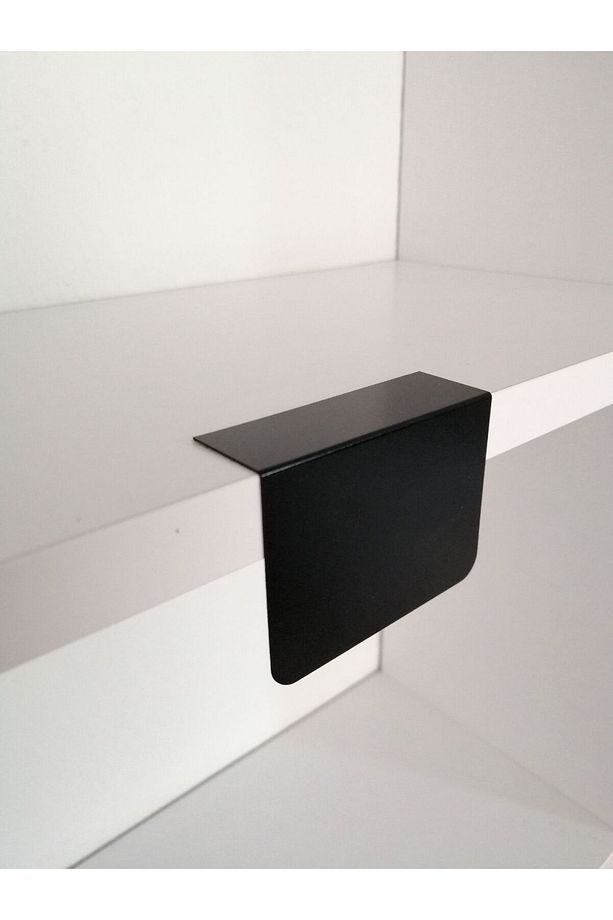 10 Adet PVC Karatahta Siyah Ürün Etiket 5x7 cm Yapışkanlı Raf Fiyat Etiketi Dik Yapışan isimlik - 3