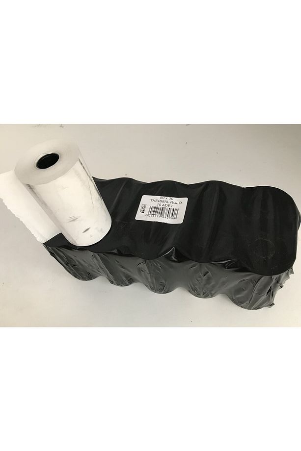 Termal Yazarkasa Pos Rulosu 80 Mm X 30 Mt Adisyon, Bilgi Fişi ( 10adet Fiyatıdır) - 2