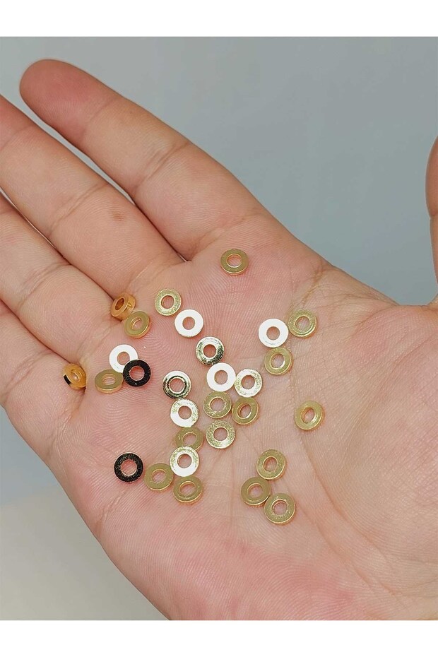 1*6mm Bead Intermediate Material - Gold Plated, 10 Pieces (52478)