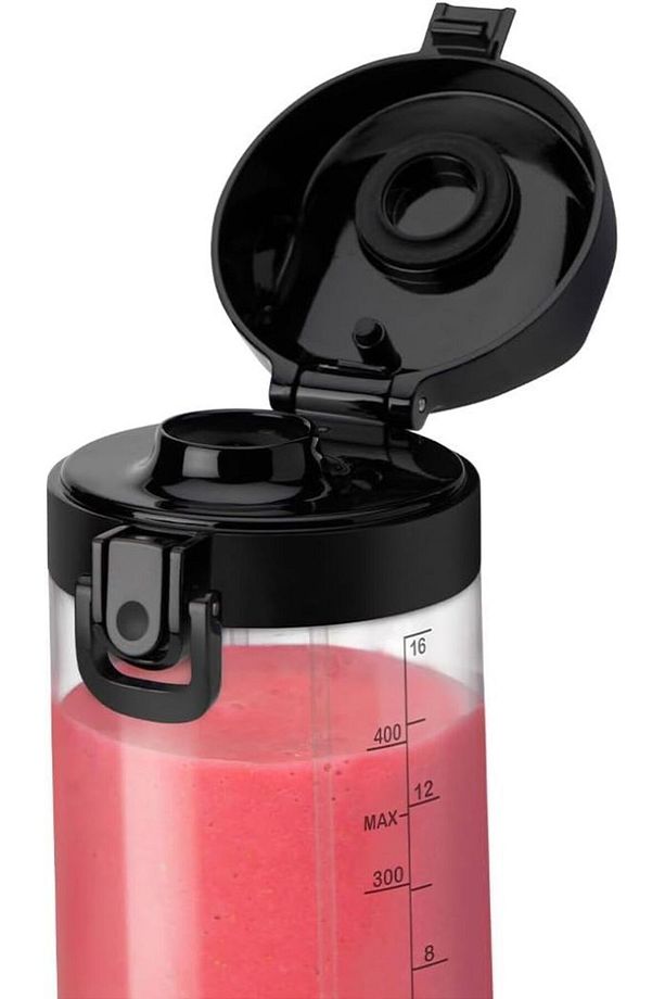 Hafif Taşınabilir Mini Blender, USB-C Şarjlı, Siyah - 4