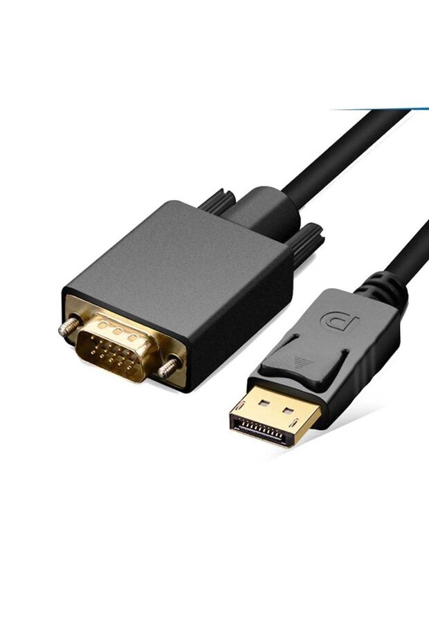 1.8 Metre Display Port To Vga Kablo Display Vga Dp To Vga 1.8m Displayport Erkek Vga Erkek Kablo - 6