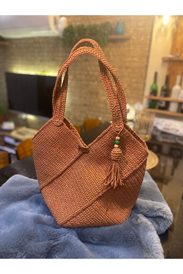 Hasır ip bulmaca çanta - 1