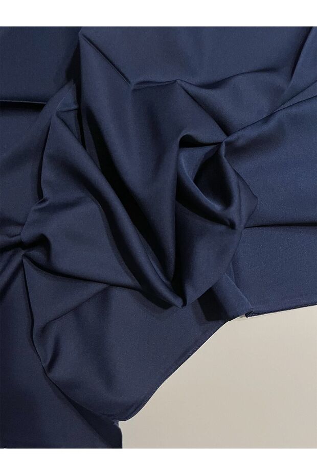 وشاح تويل بلون سادة - 3