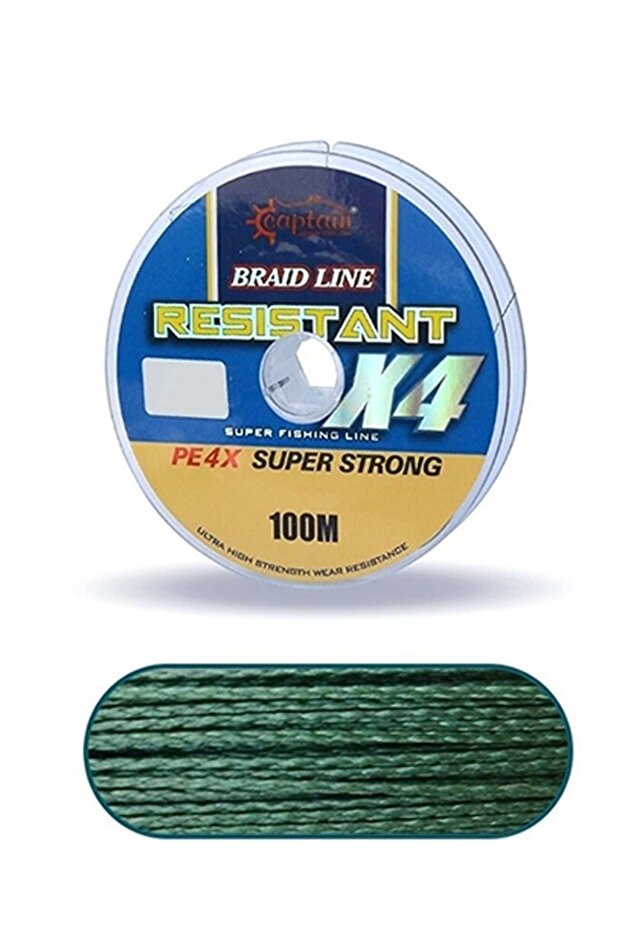 4 x Resistant 0.23mm 20.00kg --- --- 100mt. Dark Green 1 pc.