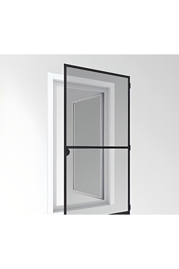 Menteşeli Beyaz Kapı Sinekliği Kapı Ve Balkon Sinekliği , Sineklik (EN: 0-95CM, BOY: 0-210CM) - 6