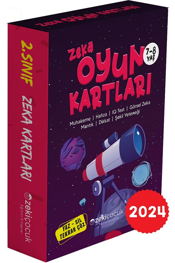 2. Sınıf  BİLSEM Kartları 7-8 Yaş Zeka Oyun Kartları - 3