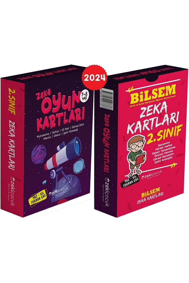 2. Sınıf  BİLSEM Kartları 7-8 Yaş Zeka Oyun Kartları - 1