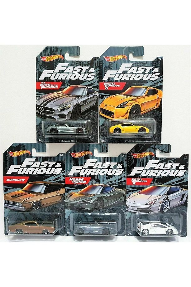 Hotwheels Die Cast Fast And Furious 5'li Seri Set F & F Diecast - 1
