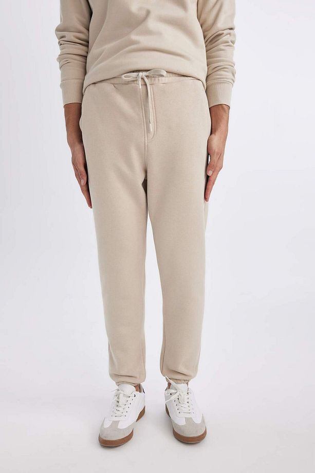 Jogger Eşofman Altı Standart Fit Basic Düz Beli Bağcıklı Lastikli Paça Cepli A6468ax23au - 4