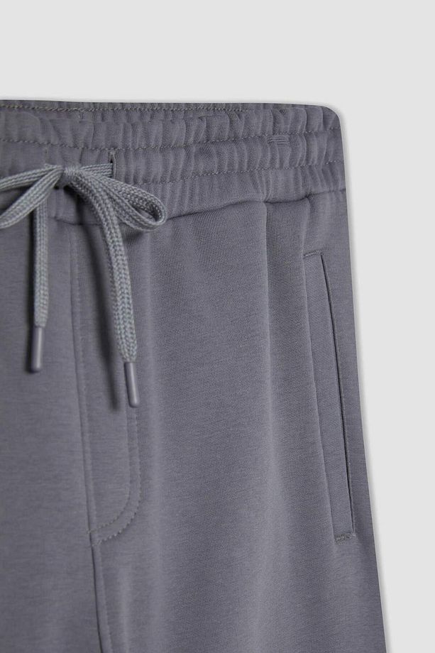 Standart Fit Jogger Eşofman Altı Beli Bağcıklı Cepli Basic Düz Lastikli Paça A6468ax23au - 8