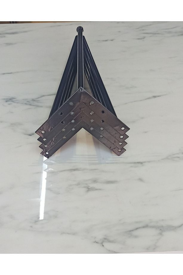 42 Cm Orta Sehpa Ayağı,kütük Sehpa Ayağı,bench Ayağı,tv Sehpa Ayağı,metal Demir Boru Ayak (4 ADET) - 5