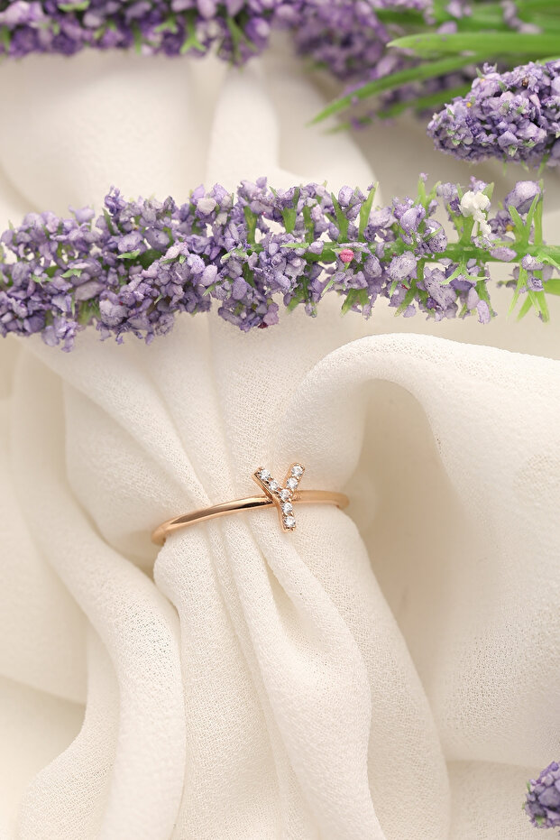 14 Ayar Y Harfi Altın Yüzük - 3