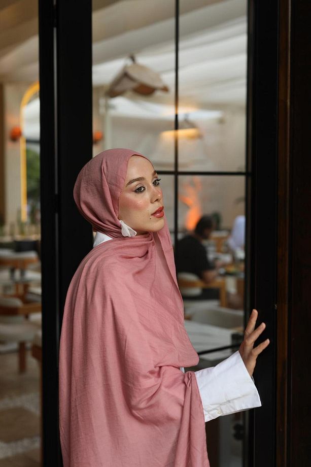 Neo Pamuk Şal Pembe - 2