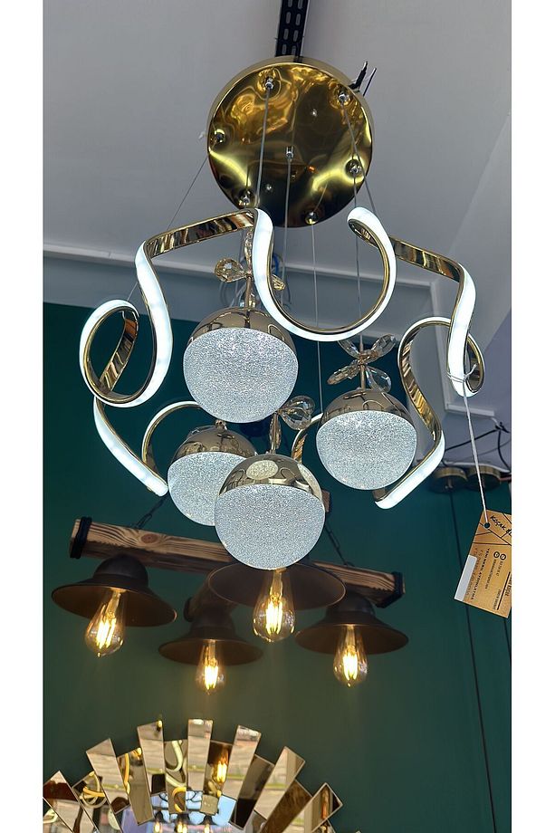 Şimşek 4 toplu Led avize - 1